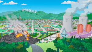 Panorâmica da cidade de Springfield.