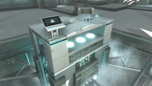 A máquina Animus nos laboratórios da Abstergo Industries.